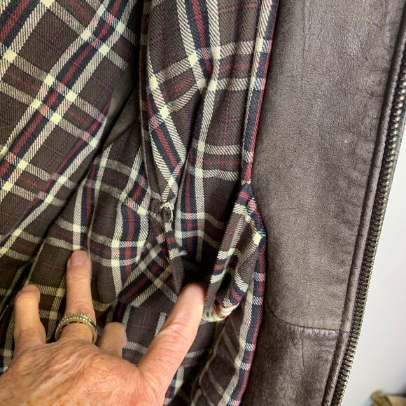 Vintage Banana Republic Leather Vest Hunting Bomber Travel Streetwear Grunge Lg - Picture 11 of 15